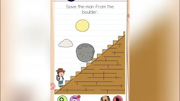 Brain Test All Star Level 53 |Save The Man From The Boulder.| Walkthrough Solutions