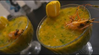 شوربة الطاقة والحيوية || شوربة الروبيان او الجمبرى بالخضار energy soup || shrimp soup w/ vegetables