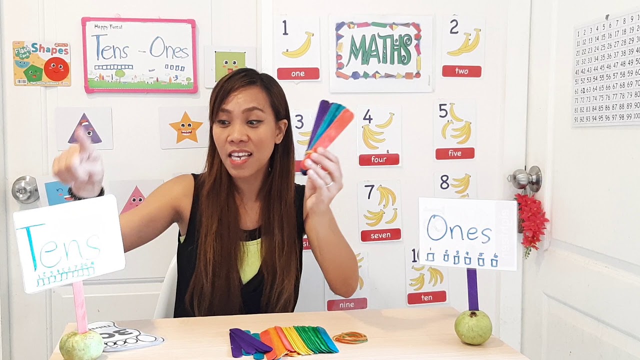 Tens and Ones Lesson for kindergarten Fun Math - YouTube