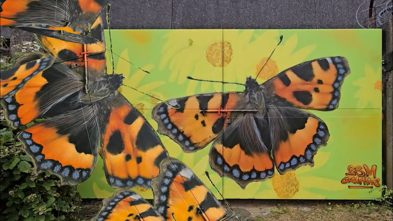 How to Paint a Realistic Tortoise Butterfly | 23M Graphics