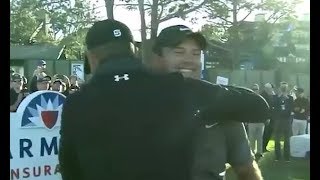 Jordan Spieth and Patrick Reed bury hatchet in front of the cameras during Farmers Insurance