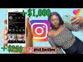 MAKE MONEY ON INSTAGRAM FAST!!! HOW I MADE +$1,000 !