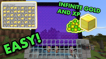 EASY GOLD AND XP FARM TUTORIAL in Minecraft Bedrock (MCPE/Xbox/PS4/Nintendo Switch/Windows10)