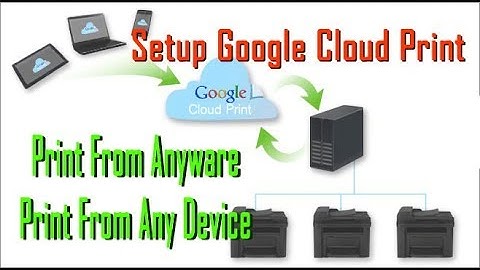 How to Set up your printer with Google Cloud Print (Print from anywhere)