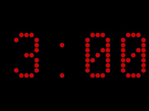 3 Minute Countdown Timer | Silent Red LED [3:00]