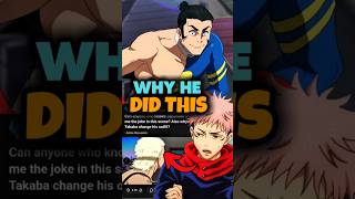 jjk fans confused because why Takaba act like this