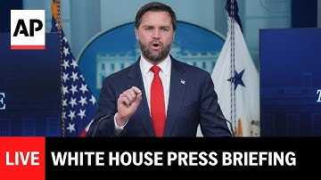 LIVE: White House press briefing with Karoline Leavitt and JD Vance