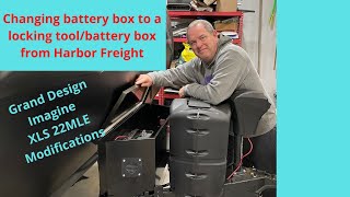 Installation of Harbor Freight Tool / Battery Box on the Tongue of a Grand Design Imagine XLS 22MLE