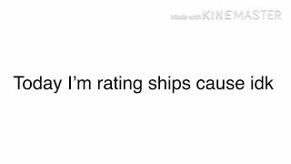 Rating most of the ships in the Aftons series :)