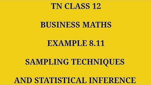 TN 12th Business maths chapter 8 example 8.11