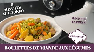 BOULETTES DE VIANDE HACHÉE AUX LÉGUMES FAÇON TAJINE AU COOKEO