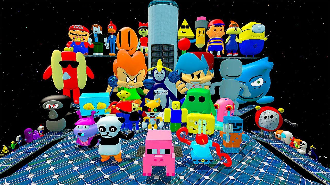 🌠 SPACE ALL NEW V12 SANIC CLONES 3D MEMES ULTIMATE MEME NEXTBOT SPARTAN KICKING in GMOD !