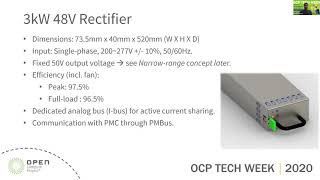 ocp 2020 tech week: open rack v3 power system overview