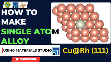 How to make single atom alloy catalysts using materials studio | Singe Atom Alloy | Materials studio