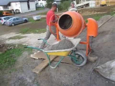 Réalisation d'une bétonnière de béton