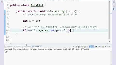 Webjjang JAVA 04-01 제어문 if(웹짱과 함께하는 자바)