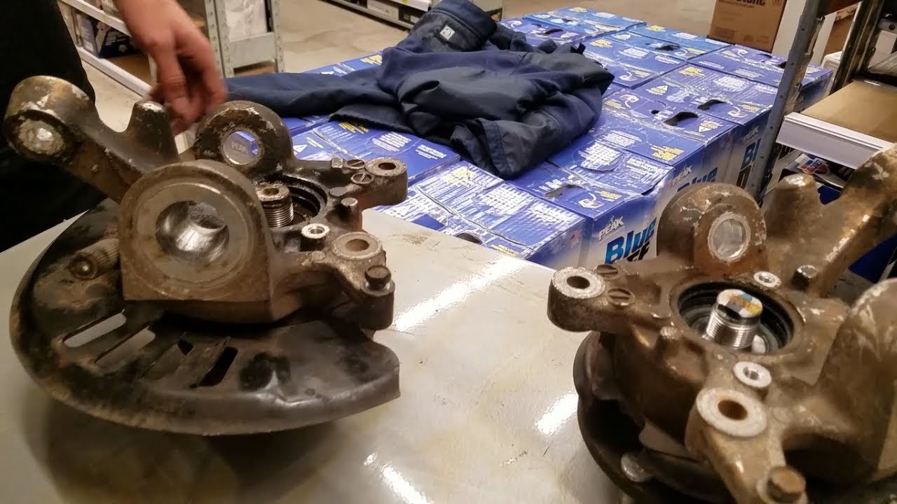 Nissan 300zx Knuckle Removal and Prep for Steering Angle! - YouTube