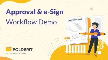 Approval and e-Sign Workflows in Document Management System Folderit