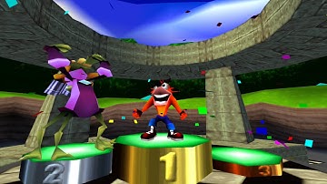 Crash Team Racing (PSX) HD: Boss 5 - N. Oxide + Credits (1080p True-HD)