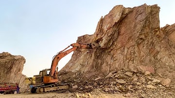 Excavator Breaking Mountains | Dangerous Operator Skills in Action
