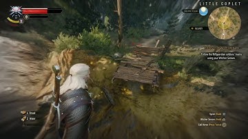 THE WITCHER 3 - WILD HUNT - follow the tracks using your witcher senses