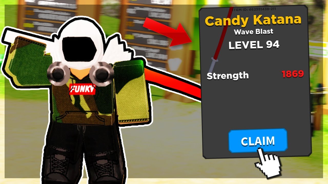 New Codes Unlocking The Legendary Candy Katana Roblox Treasure Quest Youtube - roblox katana free