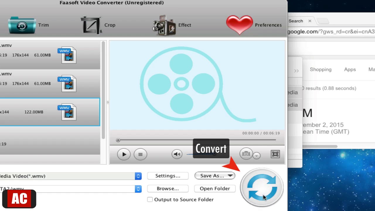 Join .WMV files on Mac-Faasoft Video Co