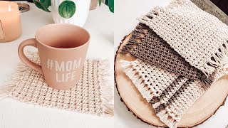 HOW TO CROCHET THE COTTAGE MUG RUG   TUTORIAL | CJ Design By Danii´s Ways