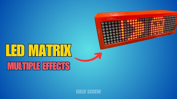 Make an LED Matrix Box with Multiple Effects | Scrolling Text, Sprites & More!