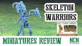 Wargames Atlantic - 28mm Skeleton Warriors miniatures review - miniatures, frames / sprues and scale