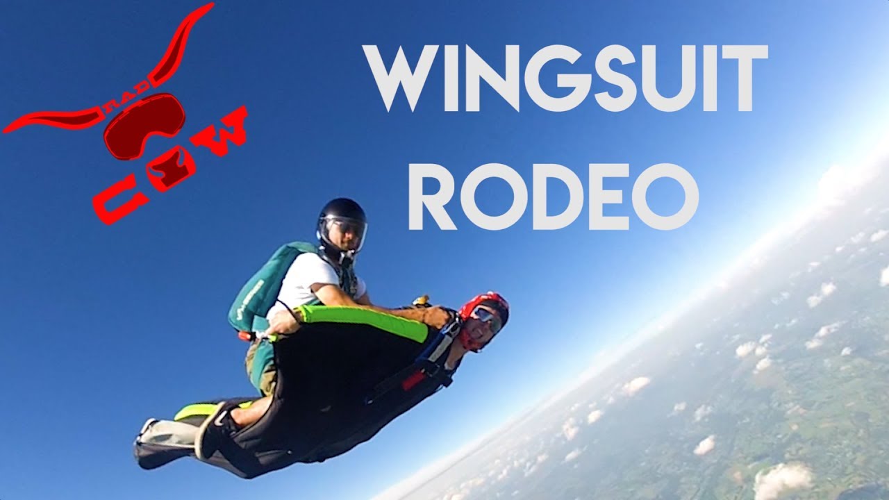 La RadCow army s'empare du ciel - Skydive Wingsuit Rodeo