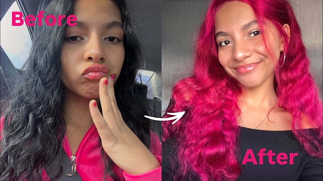 dying my hair pink after a depressive year called 2025