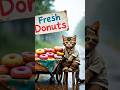 kasihannya kucing miskin yatim piatu penjual donat