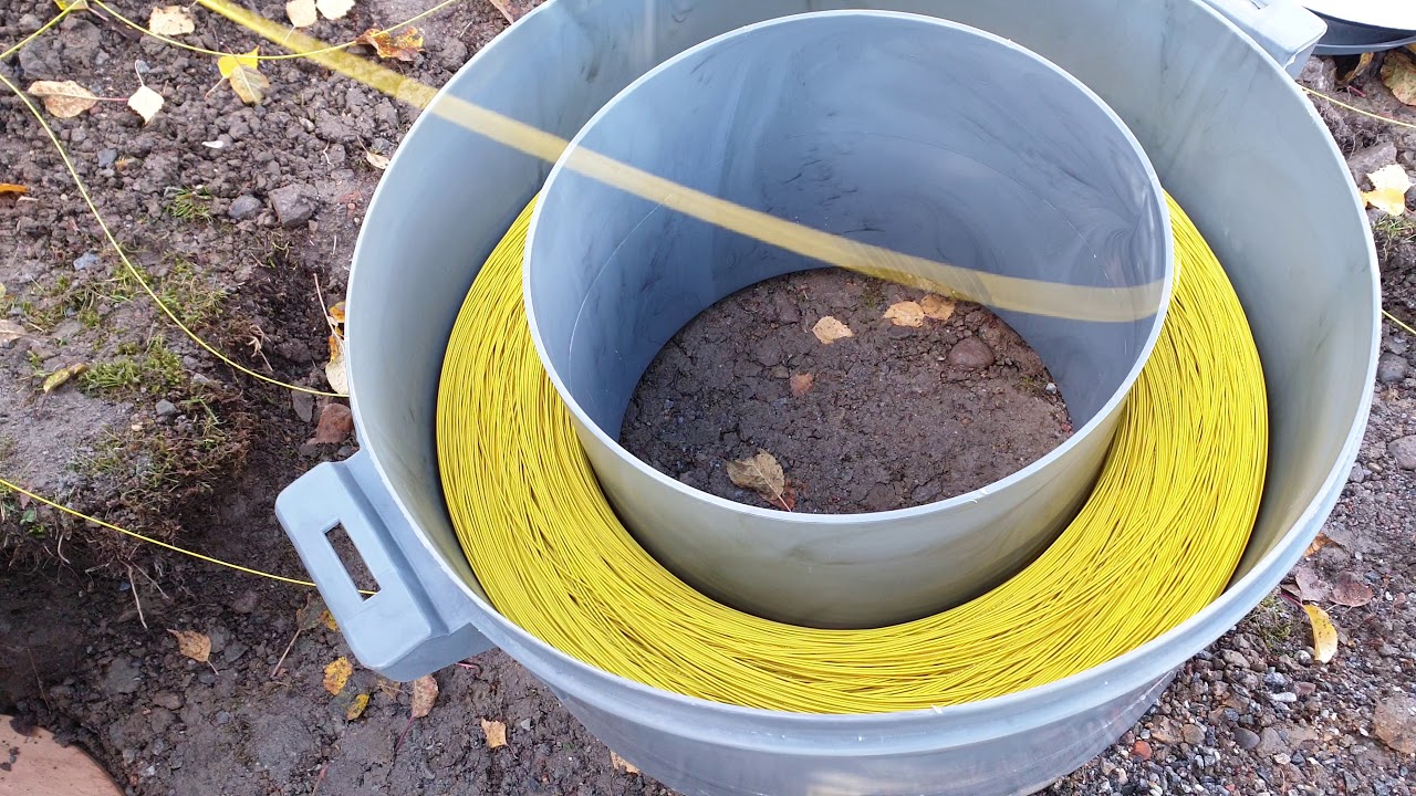 Прокладка оптоволокна в дома. - YouTube