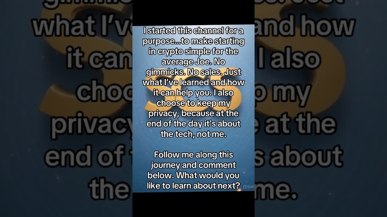 Make starting in crypto simple 