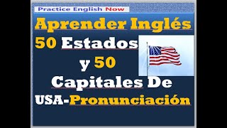 Los 50 Estados De USA Y Sus Capitales En Inglés - 50 States And Capitals of USA - Mapa EEUU Estados screenshot 1