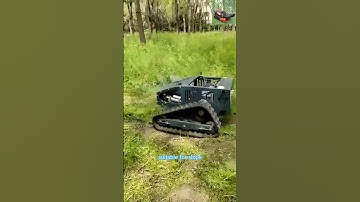 wireless caterpillar lawn mower by Vigorun Tech,Vigorun remote operated rubber track grass cutter