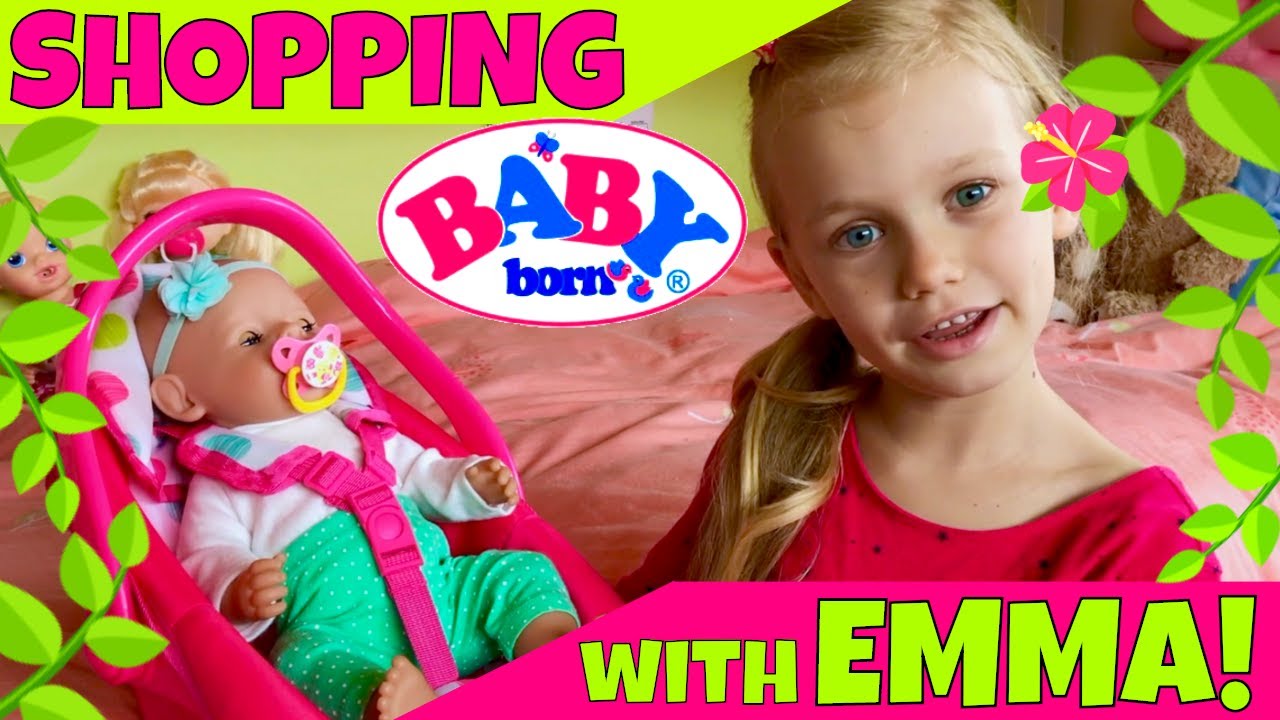 ☘Baby Born Emma Shopping At Target With 