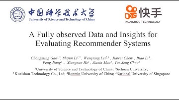 CIKM2022 - "KuaiRec:  A Fully observed Dataset and Insights for Evaluating Recommender Systems"