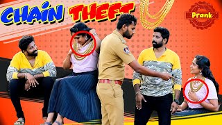 💥செயின் பறிப்பில் ஈடுபட்ட  பெண் அதிரடி கைது😂 | Chain Snatching Prank | Theft | Prank Gone Wrong