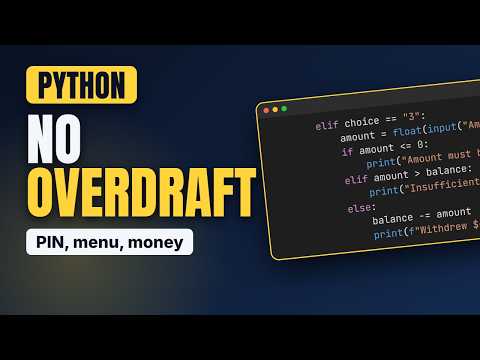 Python Program to Simulate an ATM (Beginner Project)