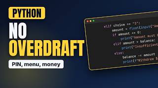 Full Python Program to Simulate an ATM (Beginner Project) News