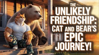The Magical Journey of an Unlikely Duo: The Muscular Cat and the Giant Bear