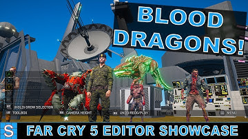 DESTRUCTIBLE ENVIRONMENTS | Far Cry 5 Map Editor Showcase | Blood Dragon DLC, Aliens, Zombies + More