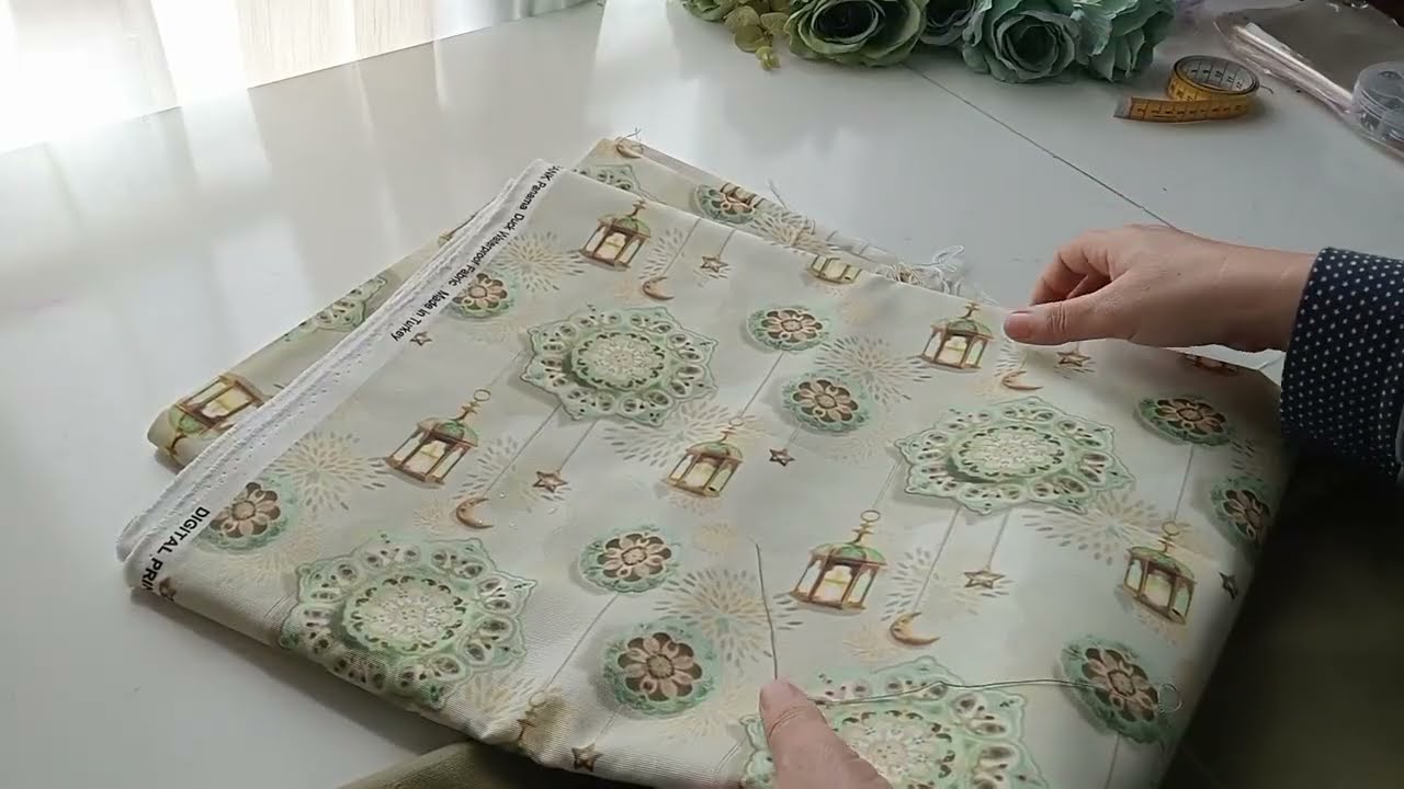 السر لي خباوه عليك اصحاب الدورات❤️طريقة تفصيل وخياطة مفرش طاولة مع الطراشن  #خياطة للمبتدئات 