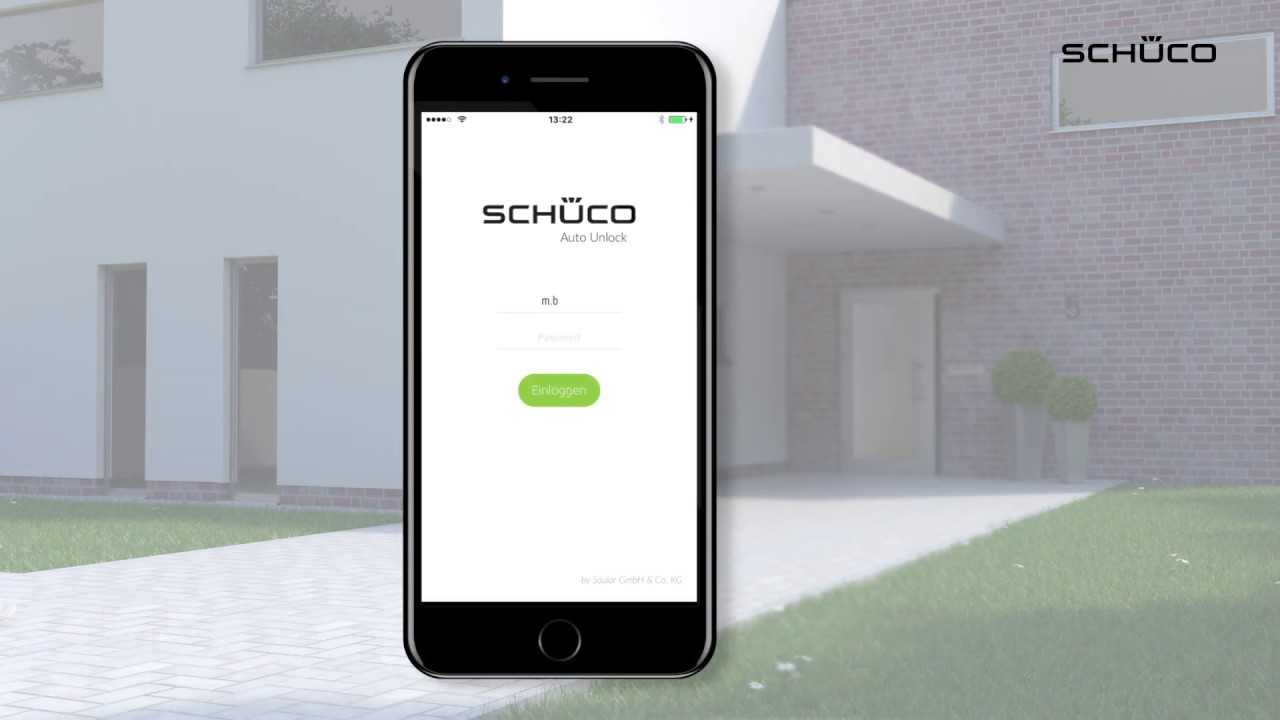 Tecnologia Schüco BlueCon per le porte d'ingresso