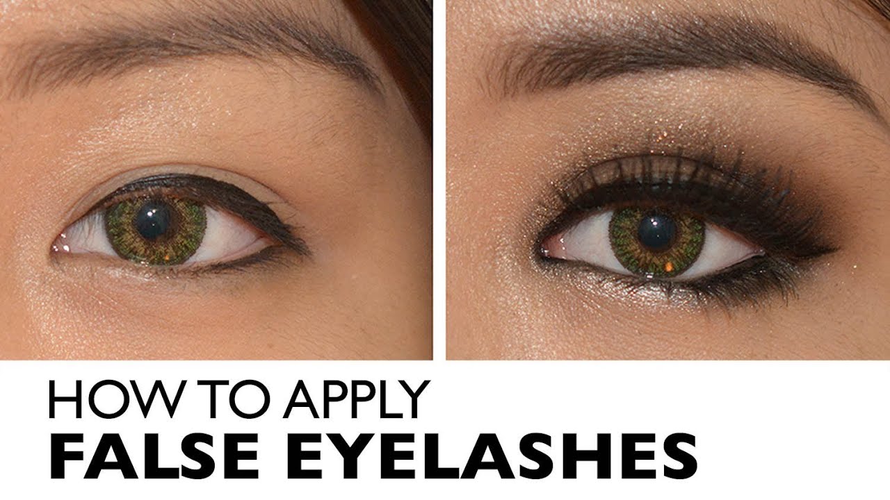 How to Apply False Eyelashes - Easiest Way! Tips \u0026 Tricks ...
