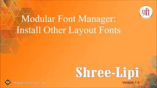 Modular Font Manager - Install Other Layout Fonts
