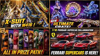 New M416 With X-suit ? New Ultimate And Upgrade M762 Skin | Ferrari Super Cars And Naruto Prize Path screenshot 2