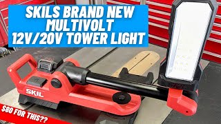 Cool Budget Tower Light First Look!!  ||  12V/20V Skil Multivolt  ||  LH2500D-00